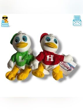 The Disney Store DuckTales Louie & Huey Mini Plush Set